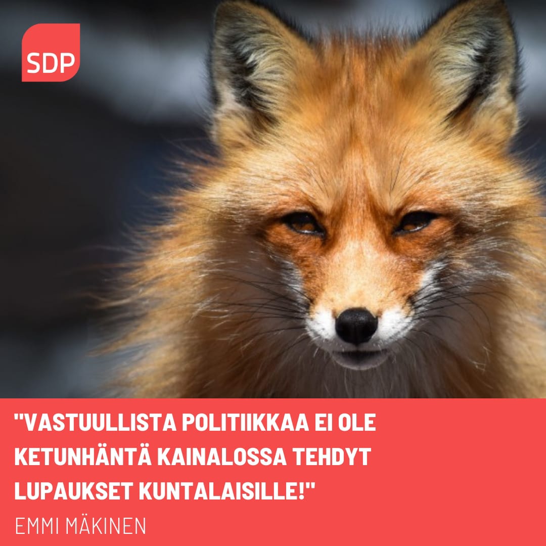 Vastuullista politiikkaa ei ole ketunhäntä kainalossa tehdyt lupaukset kuntalaisille!
