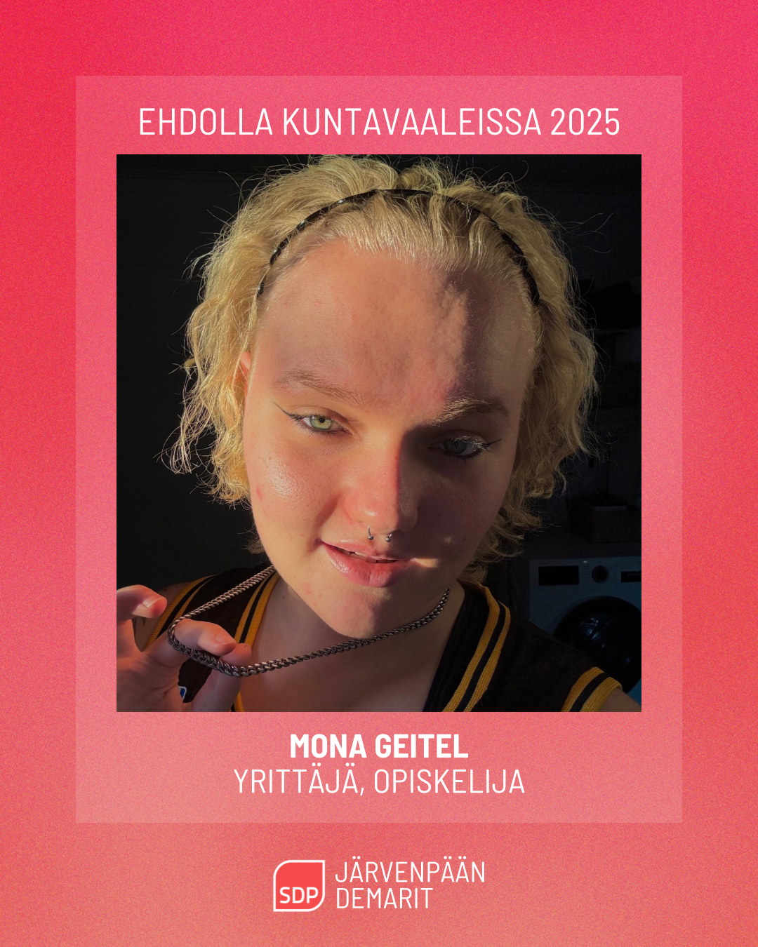Ehdokasesittely: Mona Geitel