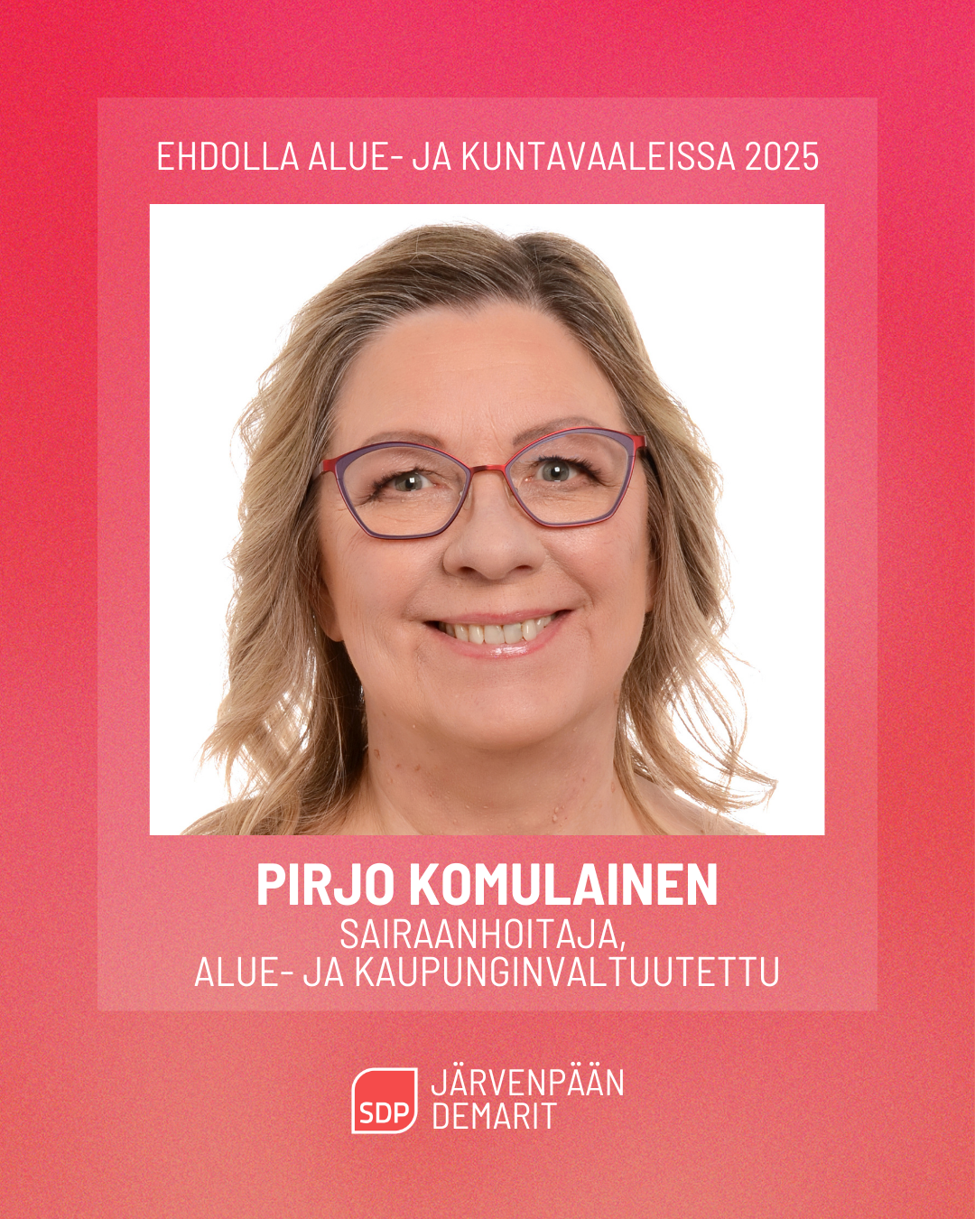 Ehdokasesittely: Pirjo Komulainen