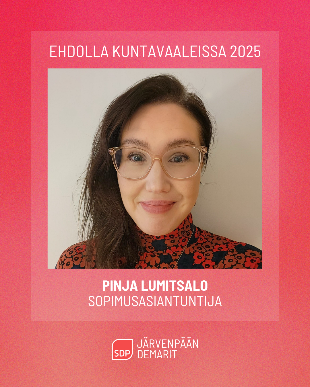 Ehdokasesittely: Pinja Lumitsalo