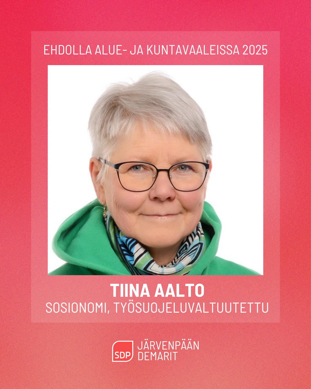 Ehdokasesittely: Tiina Aalto