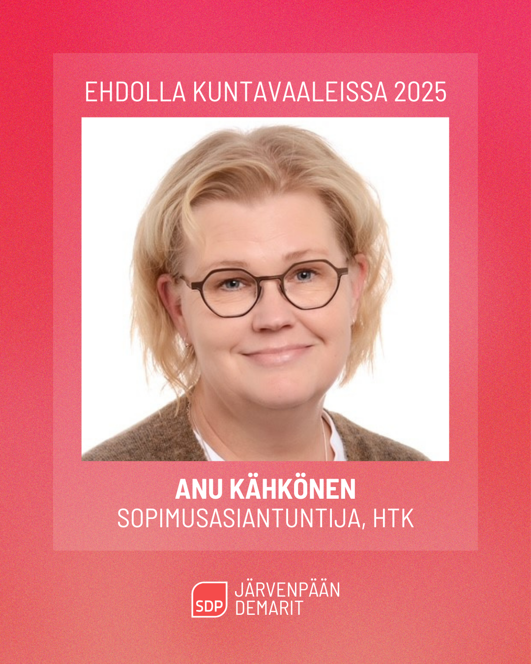 Ehdokasesittely: Anu Kähkönen