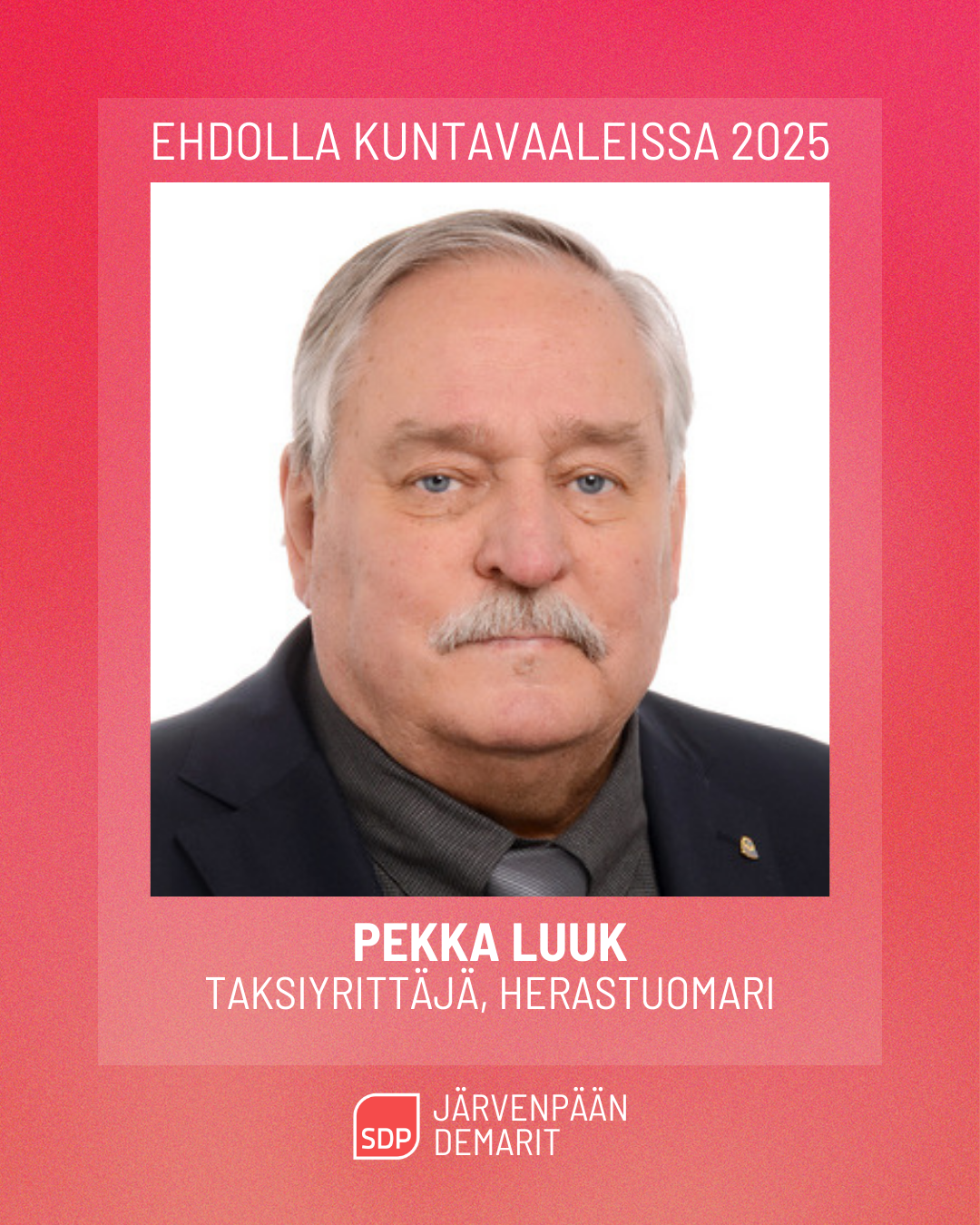 Ehdokasesittely: Pekka Luuk