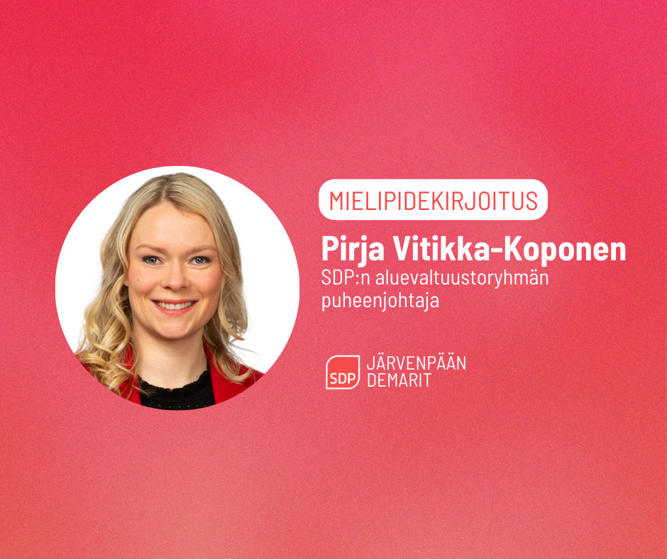 Pirja Vitikka-Koponen: Inhimillisen vaihtoehdon puolustajia tarvitaan