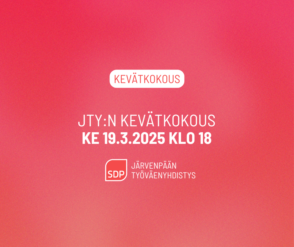 JTY:n kevätkokous ke 19.3.2025