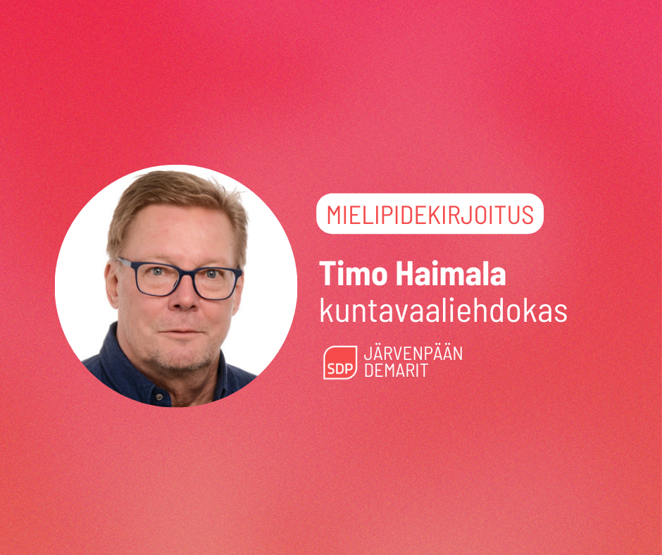 Timo Haimala: Kestävä kasvu ja monipuolinen asuntotarjonta