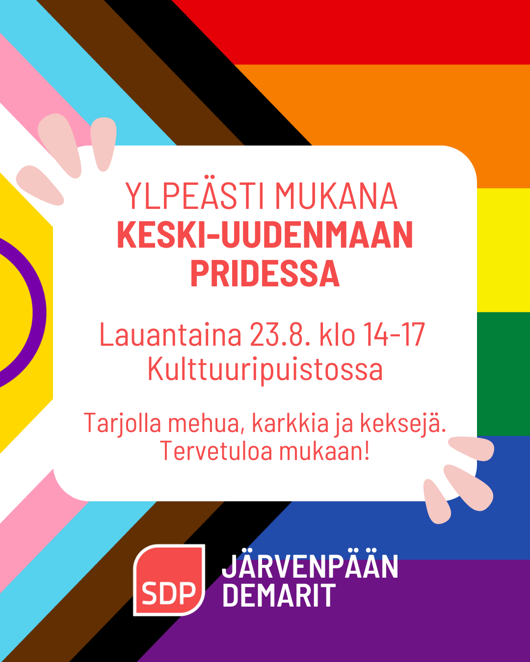 Keski-Uudenmaan Pride 23.8. klo 14-17